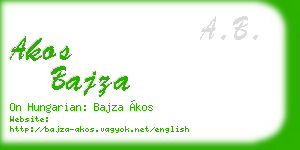 akos bajza business card